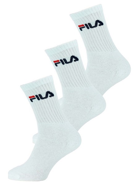 FILA Ανδρικές Αθλητικές Κάλτσες Set 3 τεμαχίων - F9505 ΛΕΥΚΟ