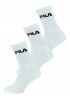 FILA Ανδρικές Αθλητικές Κάλτσες Set 3 τεμαχίων - F9505 ΛΕΥΚΟ