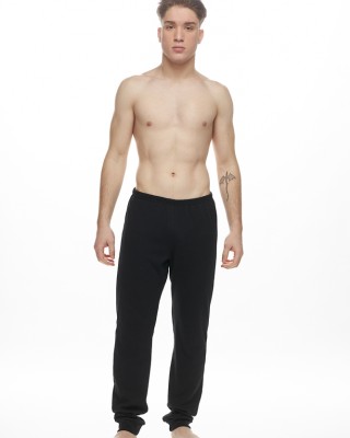 GALAXY - Ανδρικό Παντελόνι Πιτζάμας μπασκες στα πόδια #781 Μαύρο