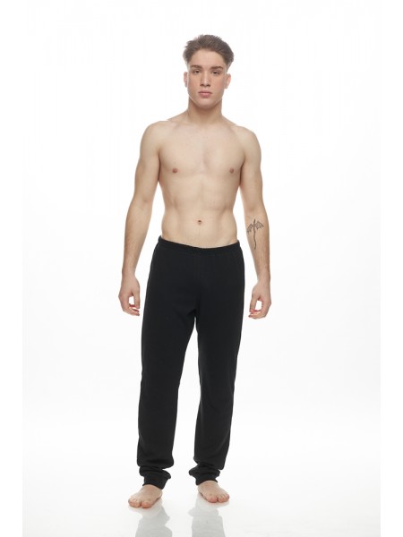 GALAXY - Ανδρικό Παντελόνι Πιτζάμας μπασκες στα πόδια #781 Μαύρο
