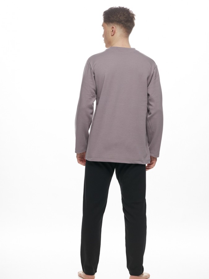 GALAXY - Ανδρική Χειμερινή Πιτζάμα “Deadlift” #791 Γκρι GALAXY - Ανδρική Χειμερινή Πιτζάμα “Deadlift” #791 Γκρι