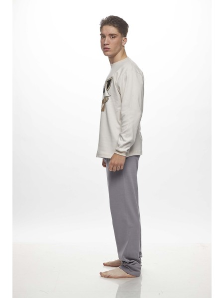 GALAXY - Ανδρική Χειμερινή Πιτζάμα “Galaxy Cat” #793 Πάγος GALAXY - Ανδρική Χειμερινή Πιτζάμα “Galaxy Cat” #793 Πάγος