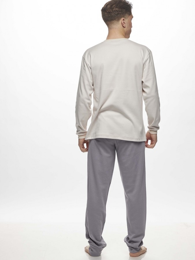 GALAXY - Ανδρική Χειμερινή Πιτζάμα “Galaxy Cat” #793 Πάγος