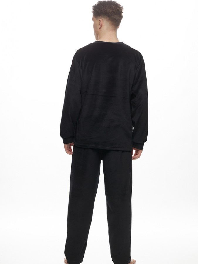 GALAXY - Ανδρική Χειμερινή Πιτζάμα Βελουτέ #806 Μαύρο GALAXY - Ανδρική Χειμερινή Πιτζάμα Βελουτέ #806 Μαύρο