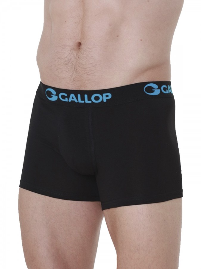 GALLOP Ανδρικό Boxer 2 Pack #G982-27 Μαύρο-Μαύρο