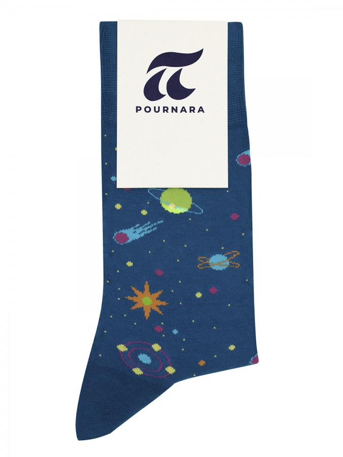 POURNARA Γυναικείες Κάλτσες Design #3010-1 Μπλε POURNARA Γυναικείες Κάλτσες Design #3010-1 Μπλε