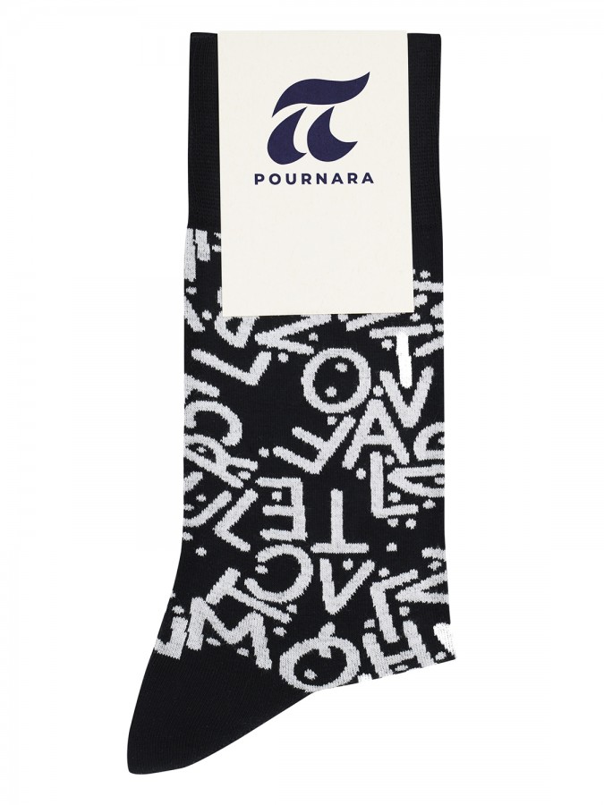 POURNARA Γυναικείες Κάλτσες Design #3012-1 Μαύρο