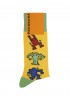 POURNARA Ανδρικές Κάλτσες με Σχέδιο #3023-2 Κίτρινο