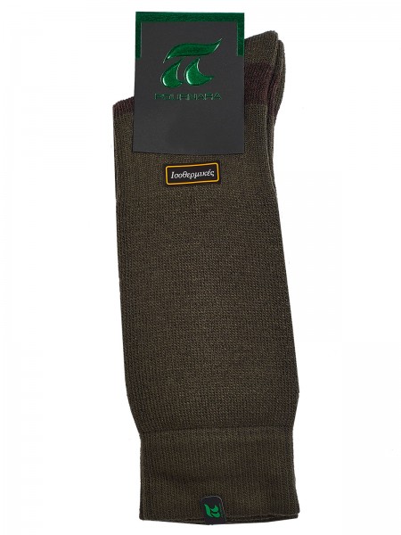 POURNARA Ανδρικές Κάλτσες Μάλλινες Ισοθερμικές #620-31 Χακί