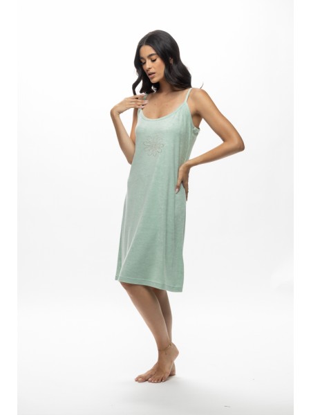 GALAXY - Γυναικεία Φόρεμα Πετσετέ Καλοκαιρινό #653 Μέντα GALAXY - Γυναικεία Φόρεμα Πετσετέ Καλοκαιρινό #653 Μέντα