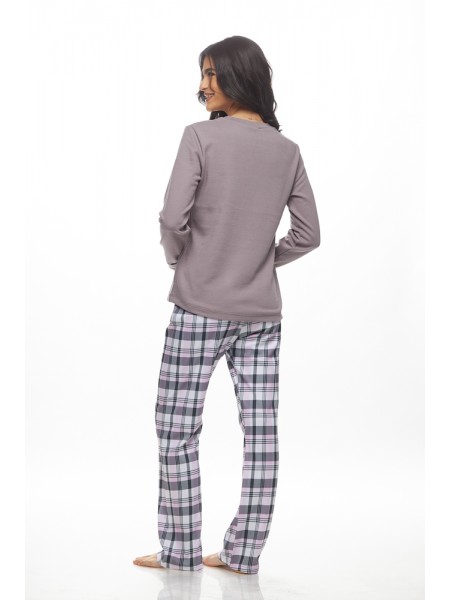 GALAXY - Γυναικεία Χειμερινή Πυτζάμα Βαμβακερή "Hers" #810 Γκρι GALAXY - Γυναικεία Χειμερινή Πυτζάμα Βαμβακερή "Hers" #810 Γκρι