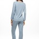 GALAXY - Γυναικεία Χειμερινή Πυτζάμα Βισκόζι #832 Γαλάζιο