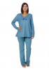 KOYOTE - Γυναικεία Χειμερινή Πιτζάμα Βαμβακερή #ΚΓ5208 Πετρόλ