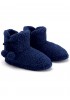 NOIDINOTTE - Γυναικείες παντόφλες μποτάκια με γούνα - PF1835 Μπλε