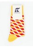 POURNARA Γυναικείες Κάλτσες Design Ice Cream #212122 Κίτρινες
