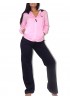 UR - Γυναικεία Φόρμα Με Κουκούλα #23140 Ροζ