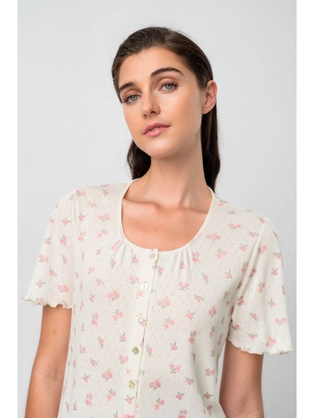 Vamp Γυναικείο Νυχτικό Κοντομάνικο με Πατιλέτα #18076 GREEN TEA Vamp Γυναικείο Νυχτικό Κοντομάνικο με Πατιλέτα #18076 GREEN TEA