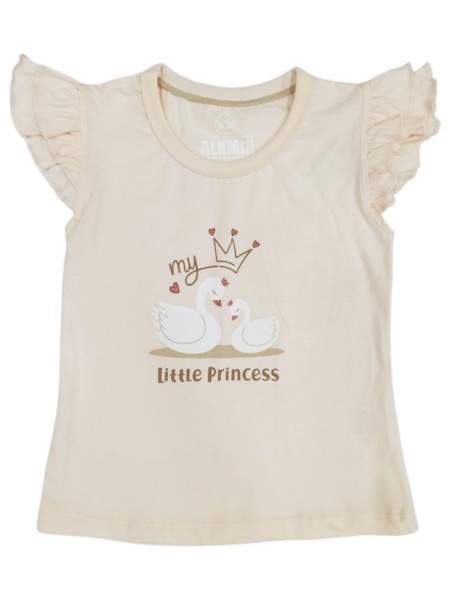 ALKMIN BEBE Πυτζάμα Καλοκαιρινή για Κορίτσια 6-36 μηνών #223-0953 Ροζ