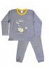 BOZER Bebe Πυτζάμα Χειμωνιάτικη για αγόρι 2-6 ετών "DRUMS" #006 Γκρι