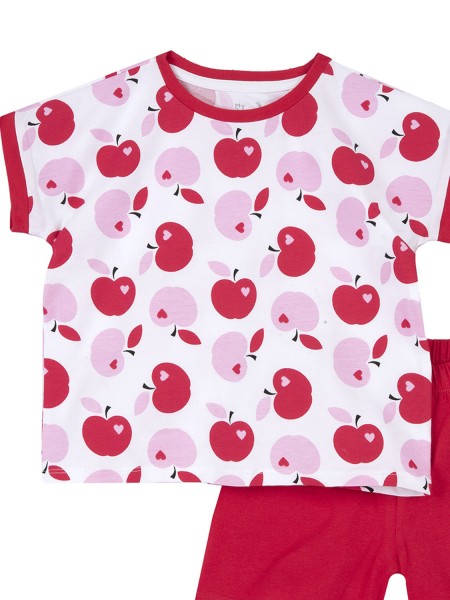 CHICCO Παιδική Πιτζάμα για Κορίτσια (0 - 6 ετών) # 354210 Κόκκινο