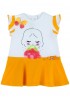 CHICCO Βρεφικό Φόρεμα για Κορίτσια 3 - 24 μηνών #938020 Λευκό/Πορτοκαλί