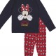 CERDA Παιδική Πυτζάμα Χειμωνιάτικη για Κορίτσι 8-14 ετών Minnie Mouse #8148 Μπλε Σκούρο