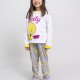 CERDA Παιδική Πυτζάμα Χειμωνιάτικη για Κορίτσι 3-7 ετών Looney Tunes Tweety #0110 Λευκό