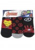 DISNEY Kάλτσες Κοντές για αγόρι σετ 3 ζεύγη Avengers #37640 Μαύρο