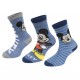 DISNEY Kάλτσες μακριές για αγόρι σετ 3 ζεύγη Mickey Mouse #38012 Μπλε