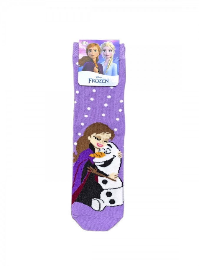 DISNEY Kάλτσες μακριές για κορίτσι σετ 3 ζεύγη Frozen #FZ22175 multi