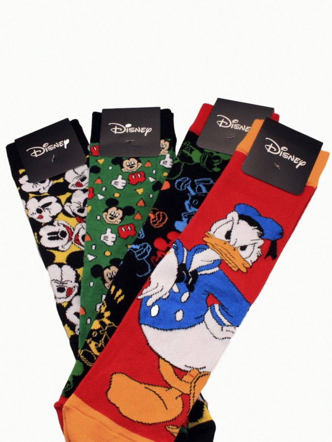 DISNEY Kάλτσες ψηλές με σχέδια σετ 4 ζεύγη #MC20555 Mickey Mouse