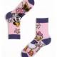 DISNEY Kάλτσες ψηλές με σχέδια σετ 4 ζεύγη #MN22204 Minnie Mouse (μπλε-ροζ-φουξ-πορτοκαλί)