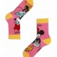 DISNEY Kάλτσες ψηλές με σχέδια σετ 4 ζεύγη #MN22204 Minnie Mouse (μπλε-ροζ-φουξ-πορτοκαλί)