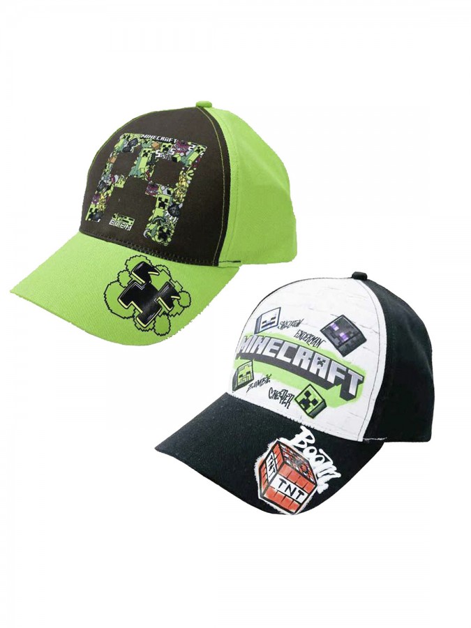 DISNEY Παιδικό Καπέλο για αγόρια Minecraft #56066736 Πράσινο