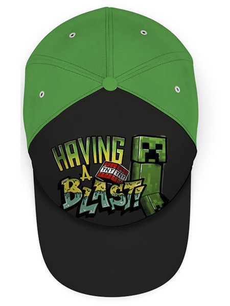 DISNEY Παιδικό Καπέλο για αγόρια Minecraft #177-178 Σκούρο Πράσινο