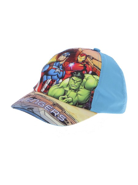 DISNEY Παιδικό Καπέλο για αγόρια Avengers #AVE23-0289 Γαλάζιο