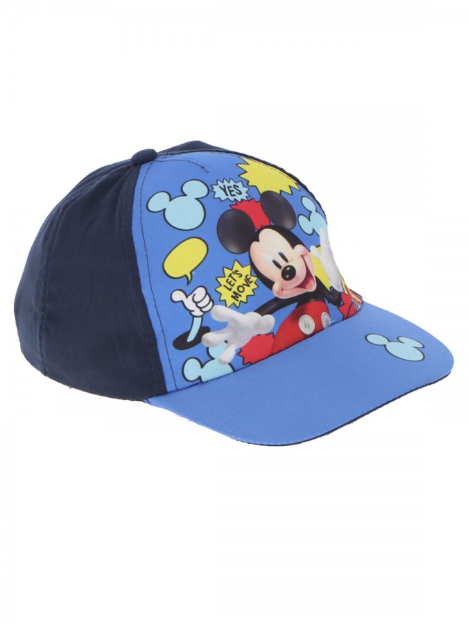 DISNEY Παιδικό Καπέλο για αγόρια Mickey Mouse Let's Move #23-0099 Μπλε
