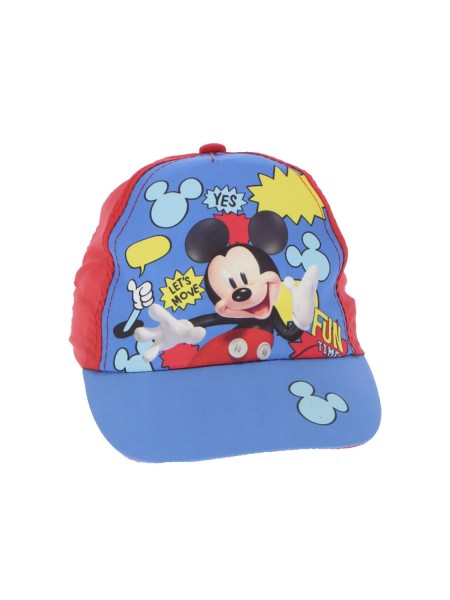 DISNEY Παιδικό Καπέλο για αγόρια Mickey Mouse Let's Move #23-0099 Κόκκινο