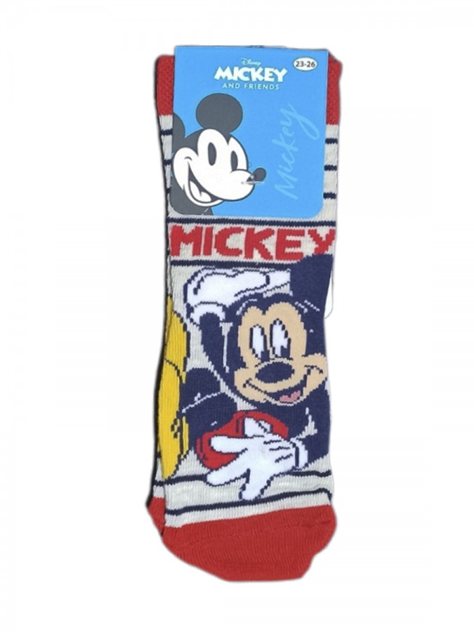 DISNEY Kάλτσες μακριές για αγόρι σετ 3 ζεύγη Mickey Mouse#MC21600 multi