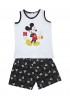 DISNEY Παιδική Πιτζάμα Καλοκαιρινή Α/Μ για αγόρι 3-8 ετών Mickey Mouse #57322 Μαύρο