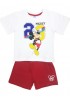 DISNEY Παιδική Πιτζάμα Καλοκαιρινή για αγόρι 3-8 ετών Mickey Mouse #56684 Λευκό