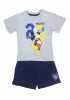 DISNEY Παιδική Πιτζάμα Καλοκαιρινή για αγόρι 3-8 ετών Mickey Mouse #56684 Γκρι