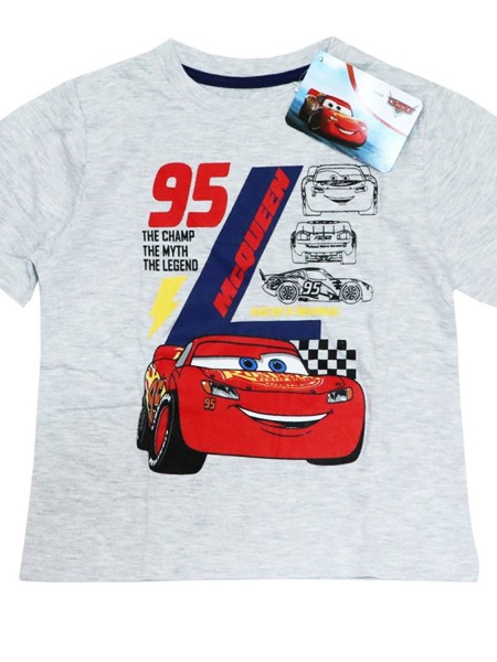 DISNEY Παιδική Πιτζάμα Καλοκαιρινή για αγόρι 3-8 ετών Cars #79164 Γκρι DISNEY Παιδική Πιτζάμα Καλοκαιρινή για αγόρι 3-8 ετών Cars #79164 Γκρι