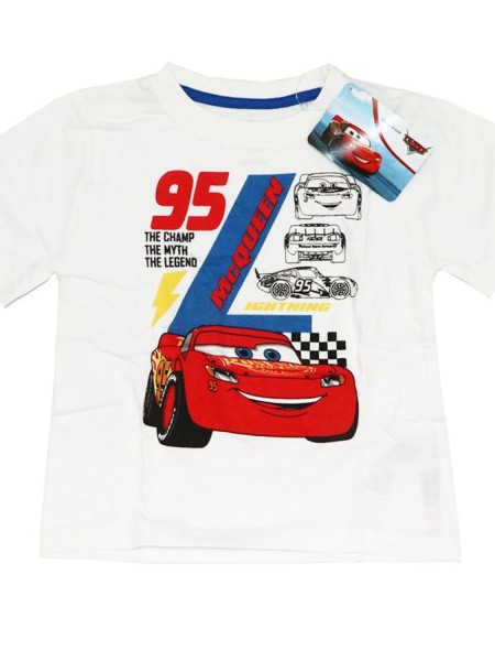 DISNEY Παιδική Πιτζάμα Καλοκαιρινή για αγόρι 3-8 ετών Cars #79164 Λευκό DISNEY Παιδική Πιτζάμα Καλοκαιρινή για αγόρι 3-8 ετών Cars #79164 Λευκό