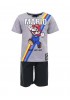 DISNEY Παιδική Πιτζάμα Καλοκαιρινή για αγόρι 2-8 ετών Super Mario #1999 Γκρι