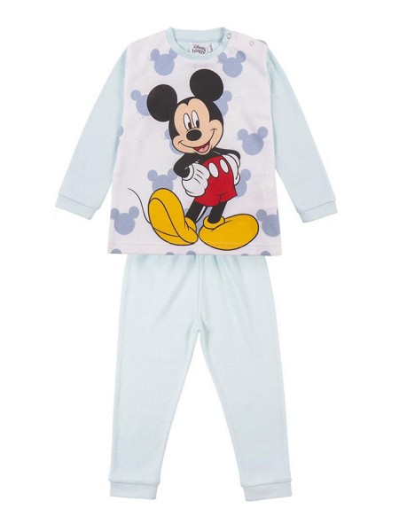 CERDA Παιδική Πυτζάμα Χειμωνιάτικη για αγόρι 12-36 μηνών Mickey #0757 Βεραμάν