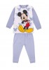 CERDA Παιδική Πυτζάμα Χειμωνιάτικη για αγόρι 12-36 μηνών Mickey #0757 Σιελ