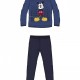 DISNEY Παιδική Πυτζάμα Χειμωνιάτικη για αγόρι 3-8 Ετών Mickey #VH4721 Μπλε