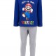 DISNEY Παιδική Πυτζάμα Χειμωνιάτικη για αγόρι 3-8 Ετών Super Mario Its's-a me , Mario #MAR21-2001 Μπλε