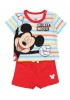 DISNEY Βρεφικό Σετ Κοντομάνικο Με Βερμούδα για αγόρια 3-18 μηνών Mickey Mouse #45586 Κόκκινο